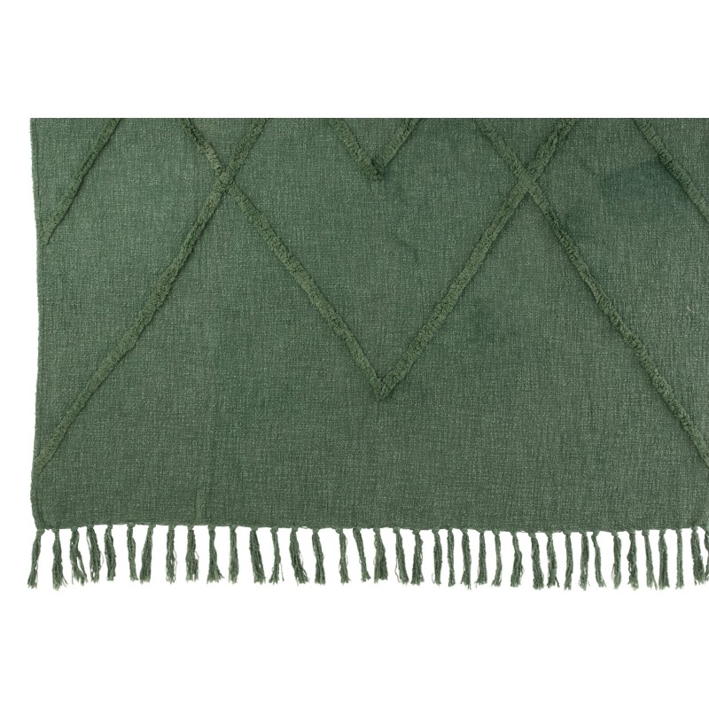ZANZIBAR Plaid dessin losange Vert Foncé