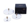 Lampes à huile disque plat & laiton