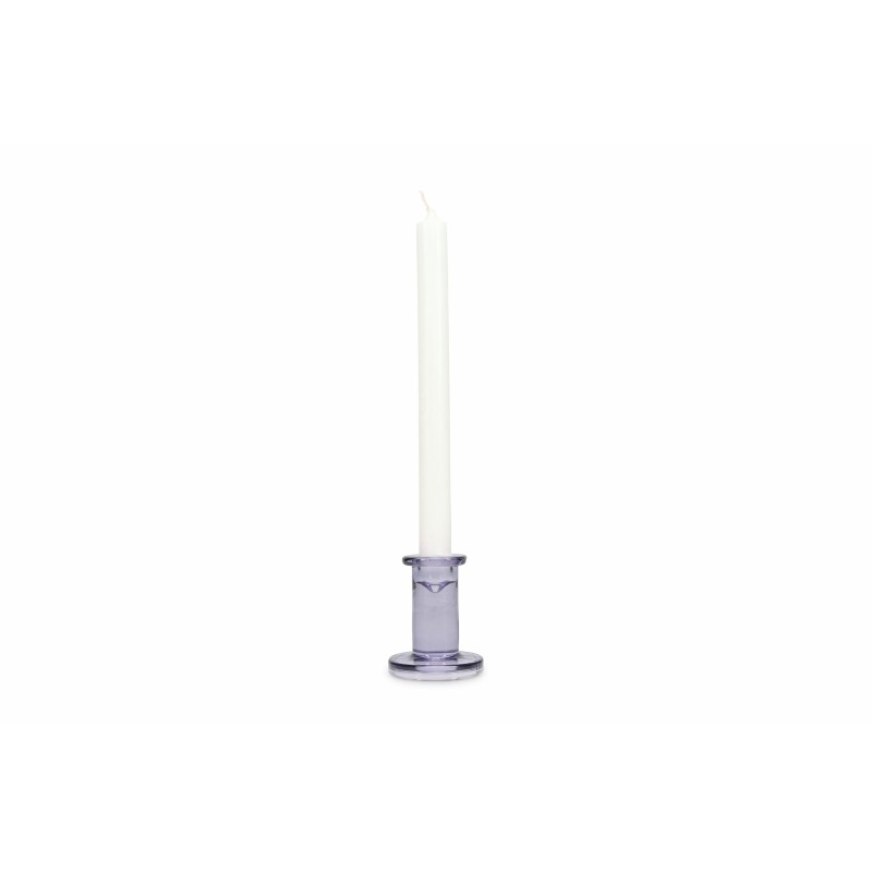 MOOD Bougeoirs chandelles mauve S/2