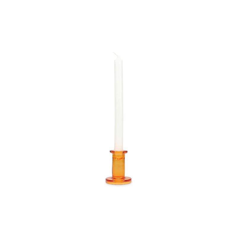 MOOD Bougeoirs chandelles orange S/2