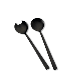 Couverts à salade S/2 noir Collection Bitz