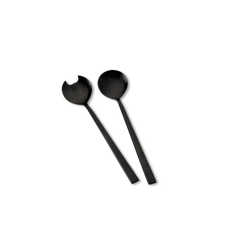Couverts à salade S/2 noir Collection Bitz