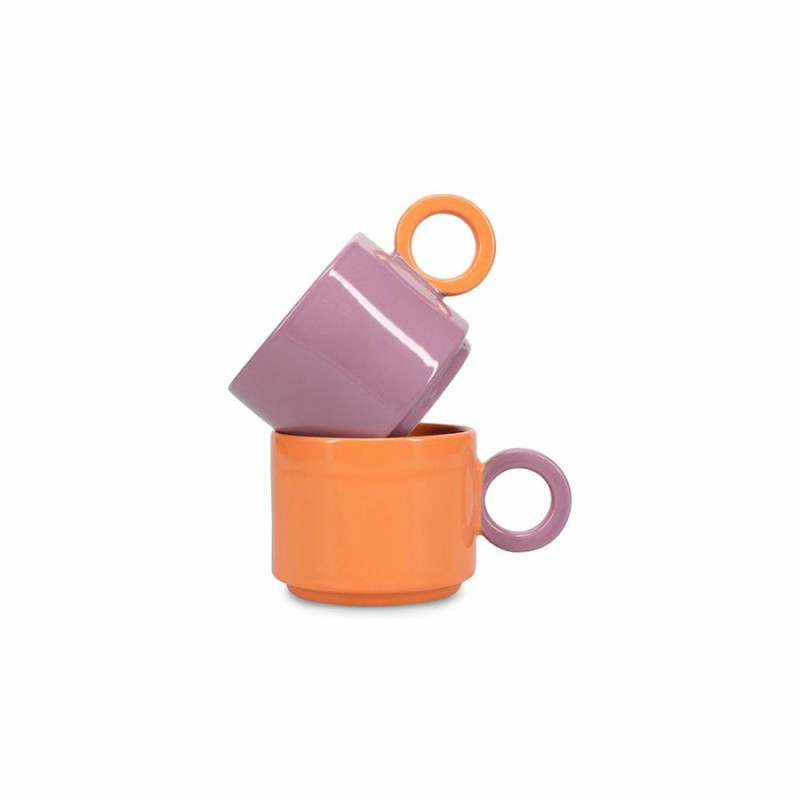 Lou tasse/mug orange/violet