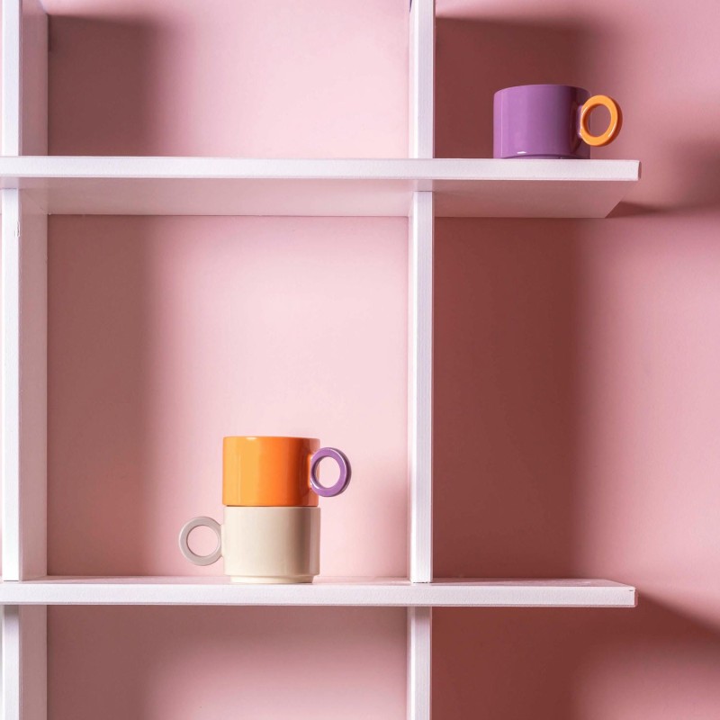 Lou tasse/mug orange/violet