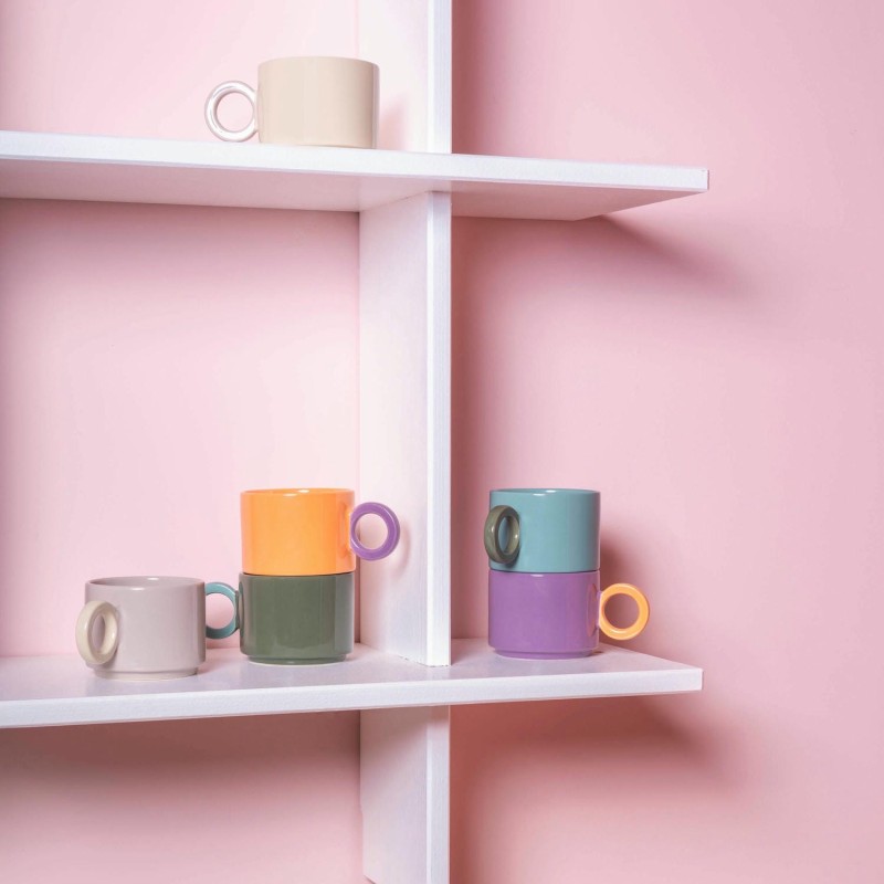 Lou tasse/mug orange/violet