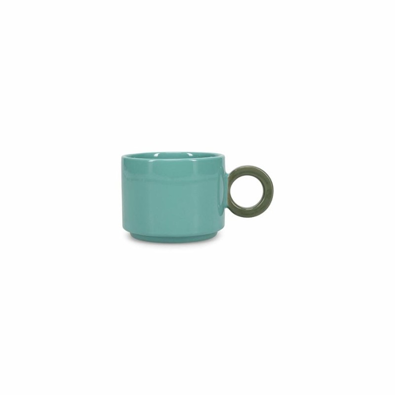 Lou tasse/mug vert/bleu