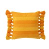 POPPY Coussin + floches Jaune/Orange
