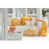 POPPY Coussin + floches Jaune/Orange