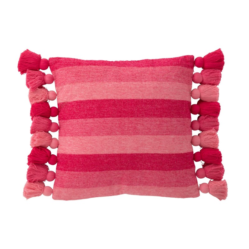 POPPY Coussin + floches Rose/Rose