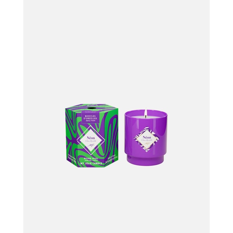NEON Ultra Myrtille Bougie Bijoux - Earrings mauve
