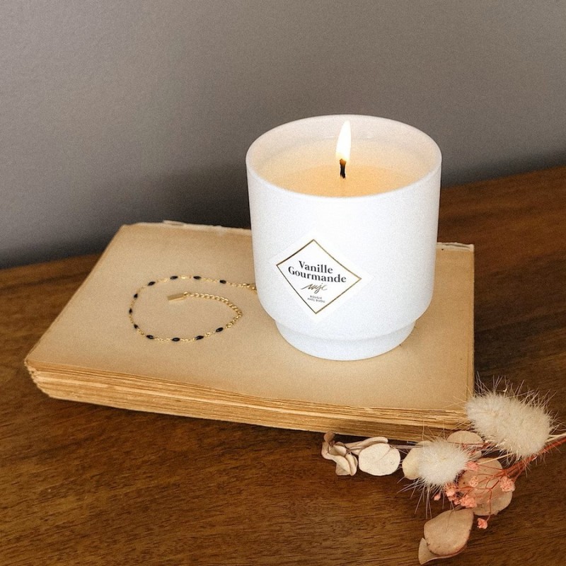 Vanille Gourmande /Bougie bijou + parfum MJC