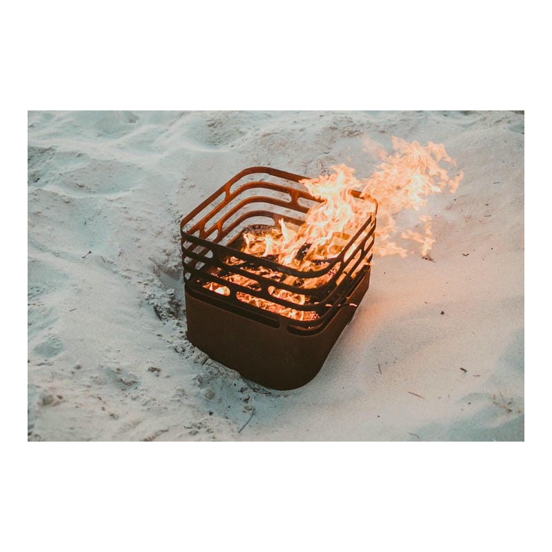 CUBE Brasero - BBQ - Table Acier Corten