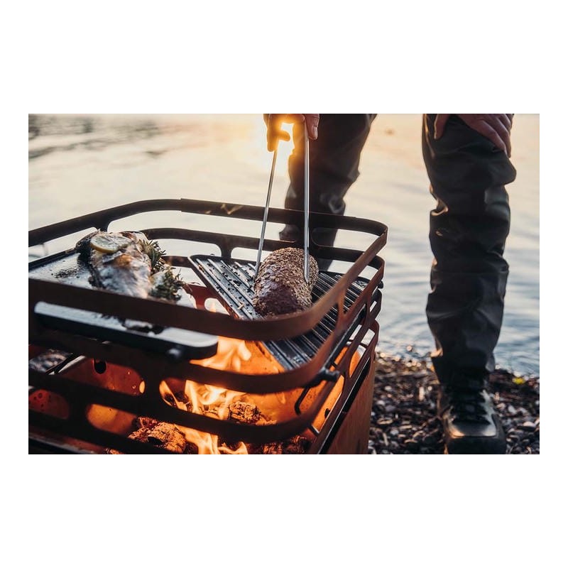 CUBE Brasero - BBQ - Table Acier Corten