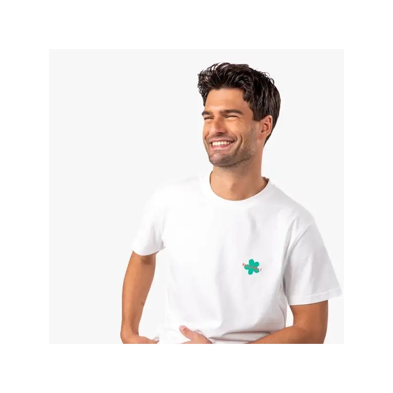 T-shirt Flower homme Blanc x imprimé fleurs