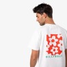 T-shirt Flower homme Blanc x imprimé fleurs