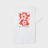 T-shirt Flower homme Blanc x imprimé fleurs