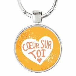 Porte Clé - Coeur sur toi