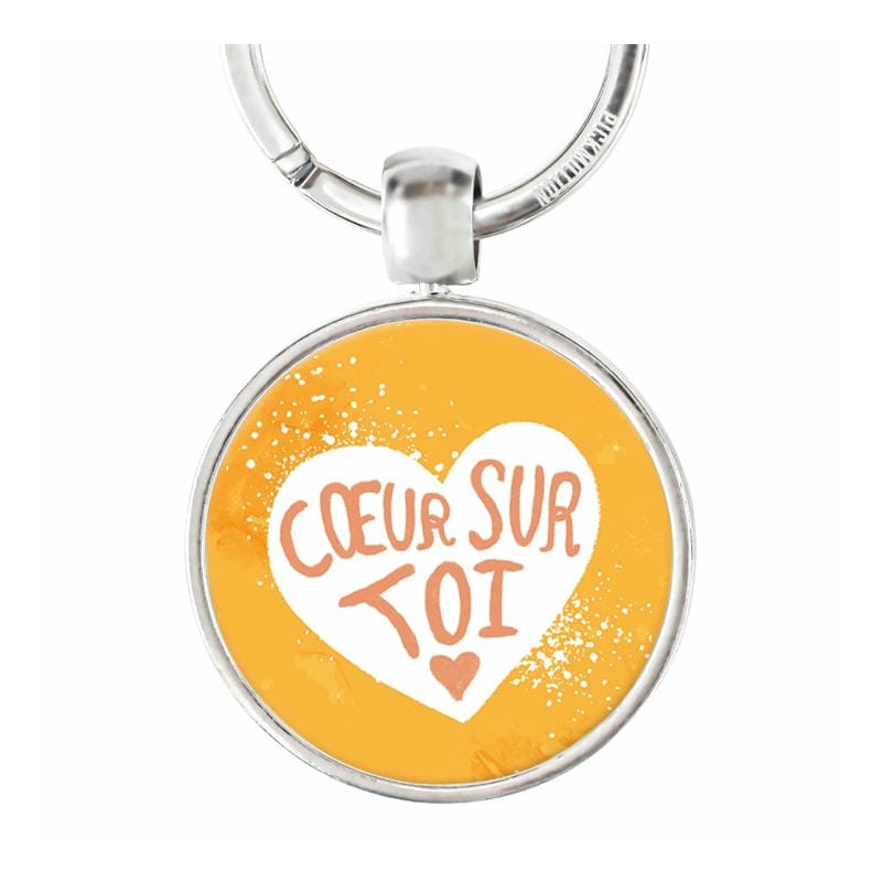 Porte Clé - Coeur sur toi