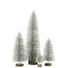 Sapins décoratifs givré et paillettes