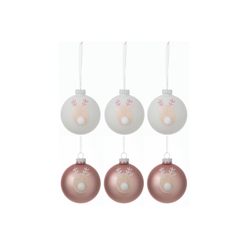 Renne avec pompon boule de noel