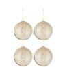 Perla boules de noel strass et perles Boîte de 4