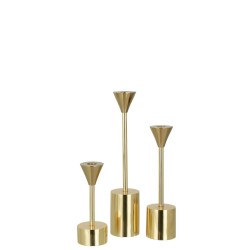 Emma Trio de chandeliers métal Gold