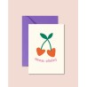 Mon chéri carte postale + enveloppe