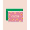 Veux-tu être ma marraine Carte postale + enveloppe