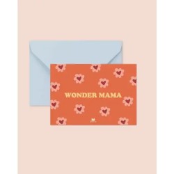Wonder mama Carte postale + enveloppe