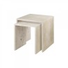 VARU Tables igognes S/2 Travertin