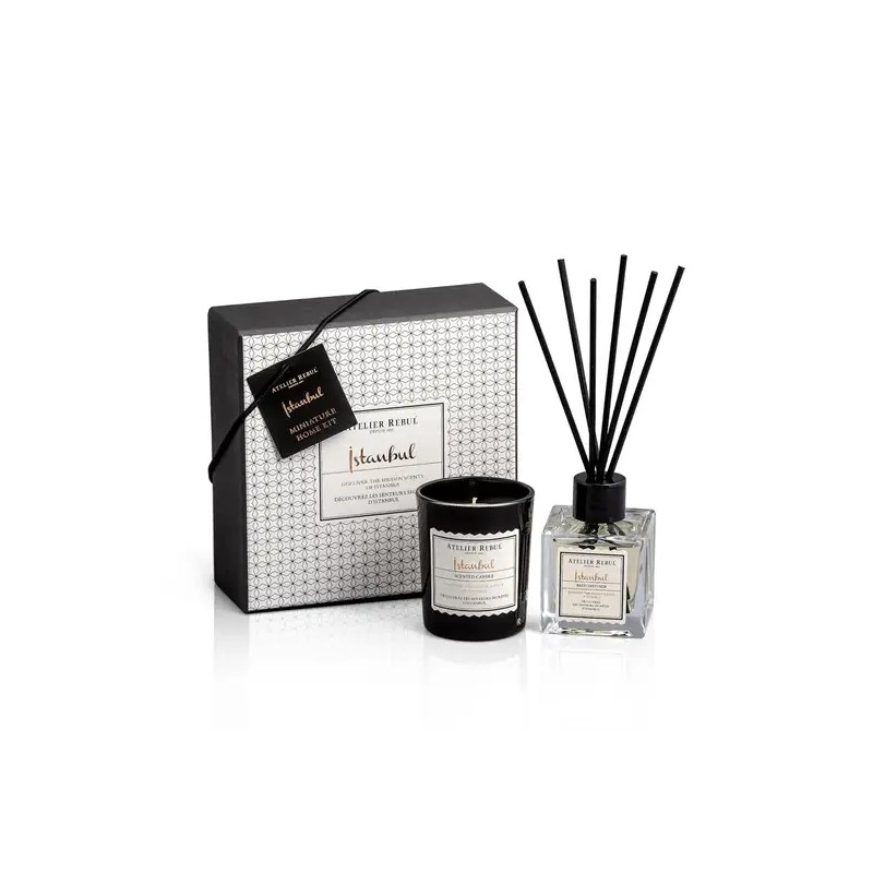 ISTANBUL Mini Coffret bougie/diffuseur bâtons