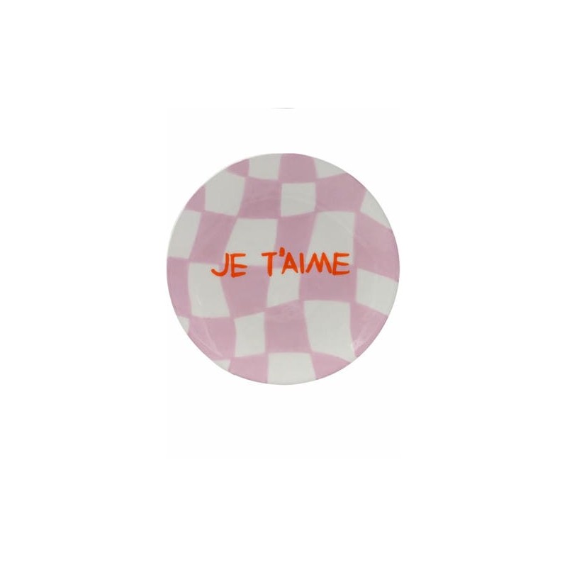 Je t'aime Assiette dessert Diego