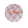 Je t'aime Assiette dessert Diego