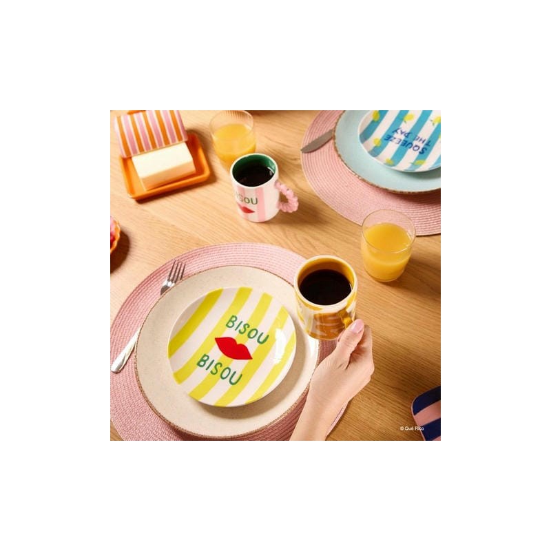 Je t'aime Assiette dessert Diego