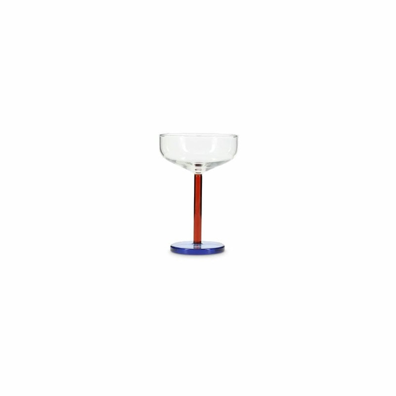 Bobbie verres à champagne sur petit pied S/2