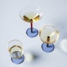 Bobbie verres à champagne sur petit pied S/2