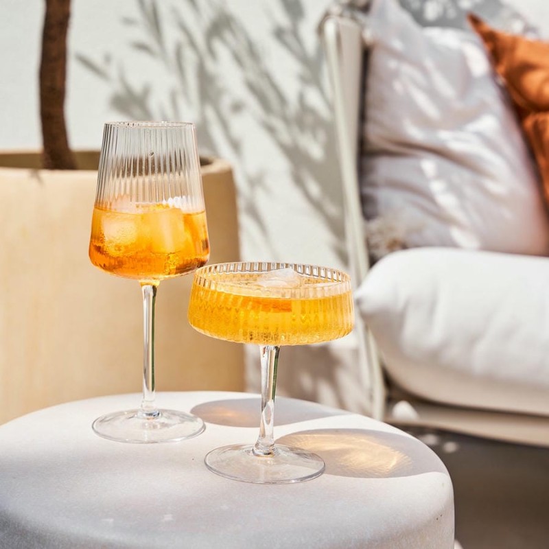 RAY Verre à champagne en coupe set/4
