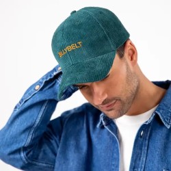 Casquette en velour Vert sapin