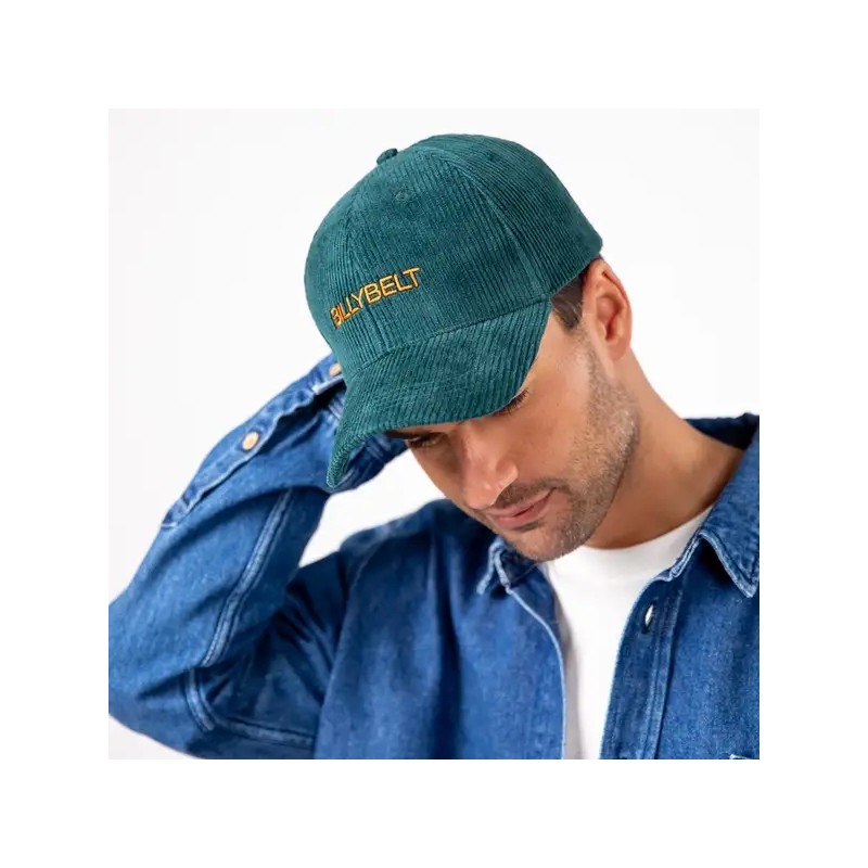 Casquette en velour Vert sapin