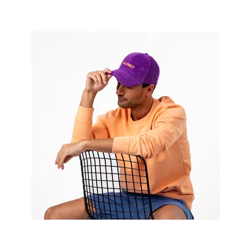 Casquette en velour Violet