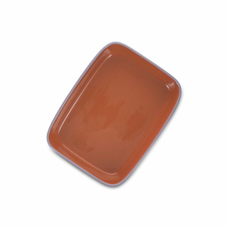 DUO Plat au four orange/violet Large