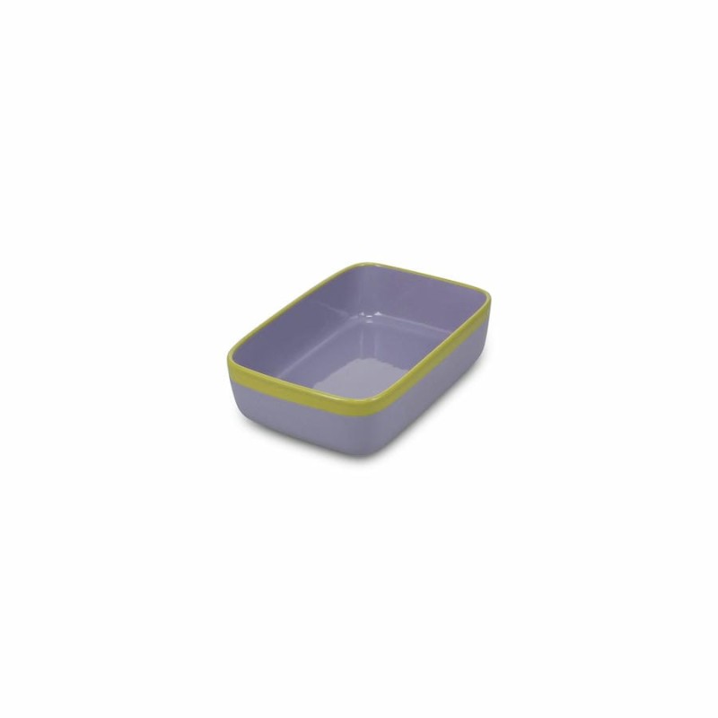 DUO Plat au four violet/green Small