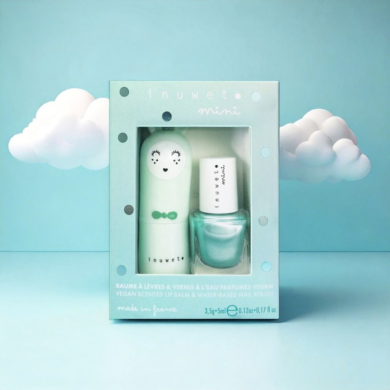 Coffret AQUA duo baume à lèvres & vernis à l'eau Pomme