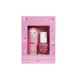 Coffret ROSE duo baume à lèvres & vernis à l'eau fraise