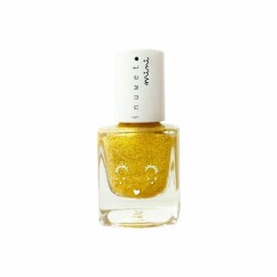 Vernis à l'eau pour enfants Doré paillettes /papaye