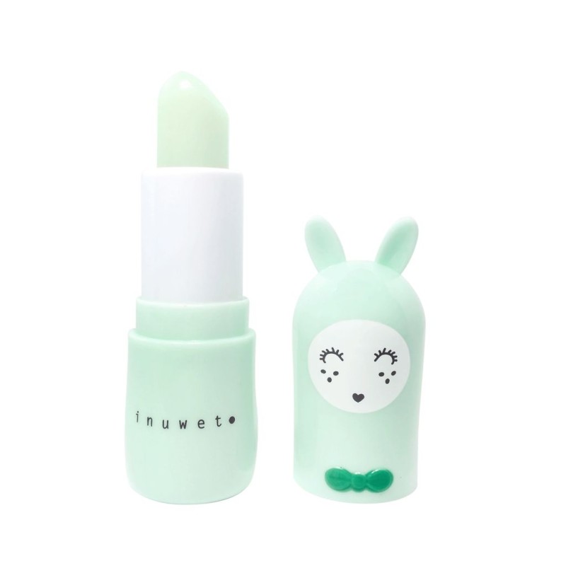 Baume à lèvres hydratant et vegan vert eau /Pomme