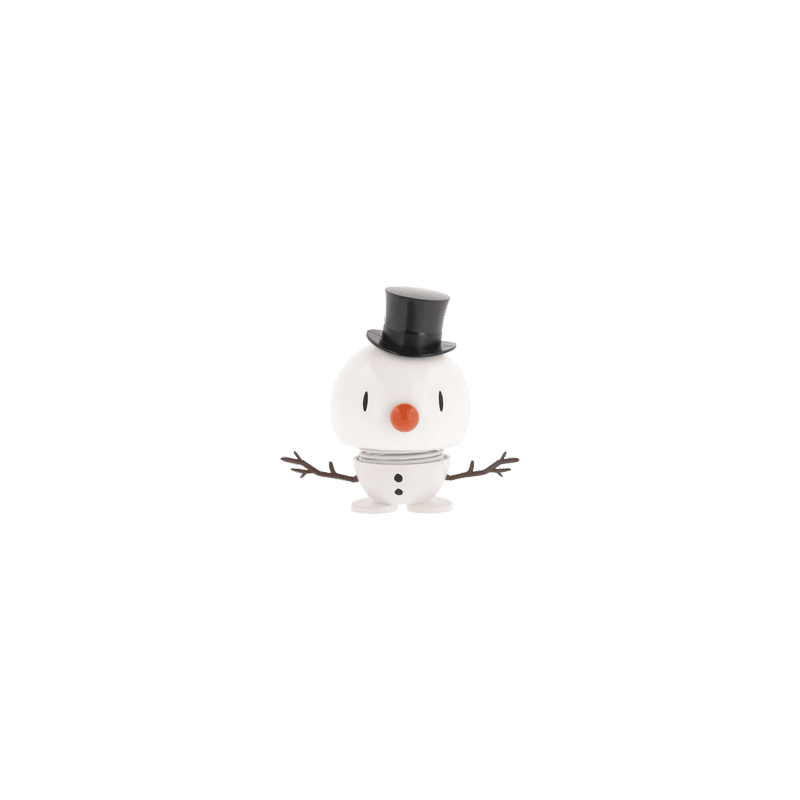 Bonhomme de neige blanc Hoptimist /Chapeau noir
