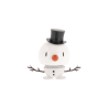 Bonhomme de neige blanc Hoptimist /Chapeau noir