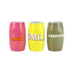 Vase soliflore message /Metal