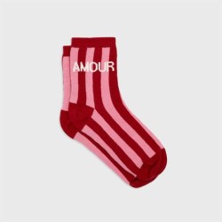 Amour Chaussettes rayée